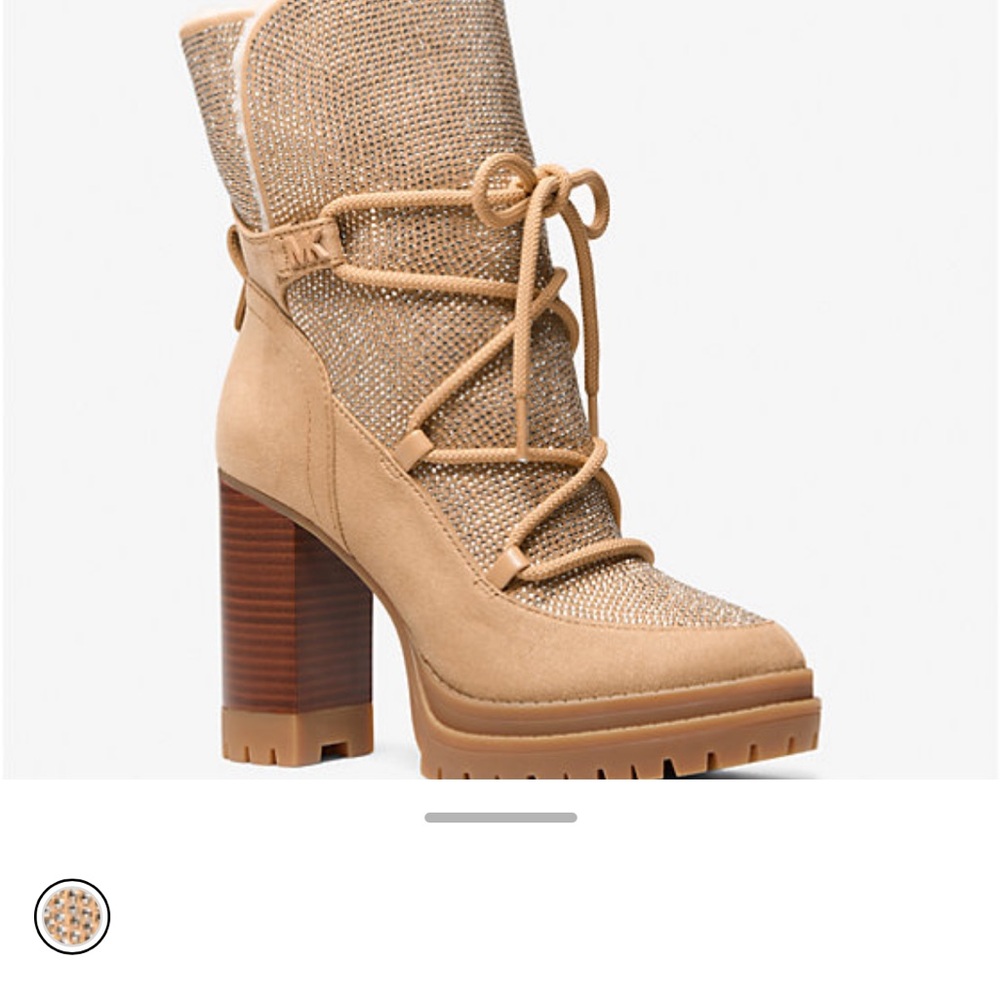 MICHAEL KORS 
Culver Embellished Platform Boot/ NWOT